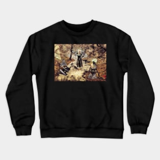 Spirits of the Water {Digital Fantasy Figure Illustration} Autumn Colour Mix Crewneck Sweatshirt